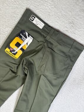 Vintage Stephens Pants Mens 28x29 Army Green Permanent Press 60s 70s Disco NOS